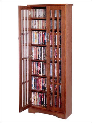 Mission Style Multimedia Storage Cabinet - Leslie Dame Enterprises - M ...